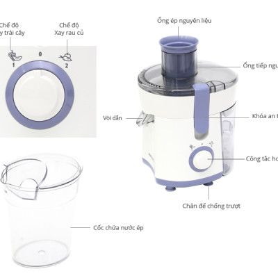 Máy ép trái cây Philips HR1811/71 - Hàng Chính Hãng