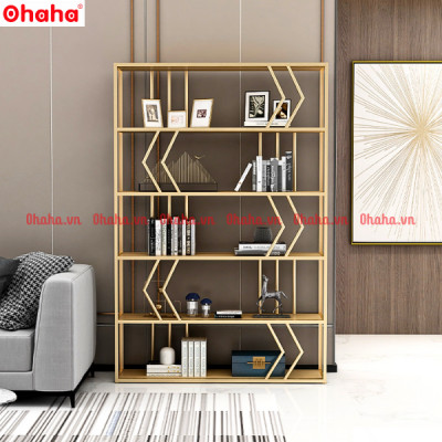 KỆ TRANG TRÍ PHÒNG KHÁCH THIẾT KẾ SANG TRỌNG OHAHA - KTT013