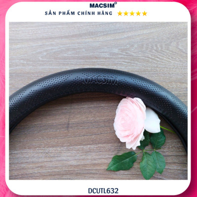 Bọc vô lăng cao cấp E34 VF3, VF5, VF8, VF9Macsim mã DCUT L632-2 chất liệu da thật - Khâu tay 100%