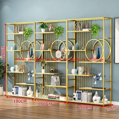 KỆ TRANG TRÍ PHÒNG KHÁCH THIẾT KẾ SANG TRỌNG OHAHA - KTT011