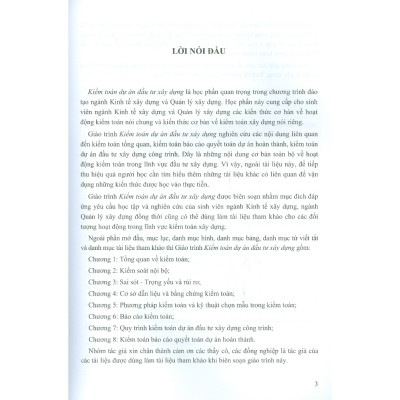 Sách - Giáo Trình Kiểm Toán Dự Án Đầu Tư Xây Dựng ( xd)