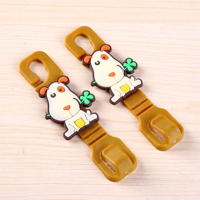 Combo 02 móc dẻo dễ thương treo đồ sau ghế ô tô-Giao ngẫu nhiên