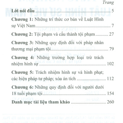 Trắc Nghiệm Luật Hình Sự Việt Nam - Phần Chung (Sách tham khảo; Tái bản có sửa chữa, bổ sung)