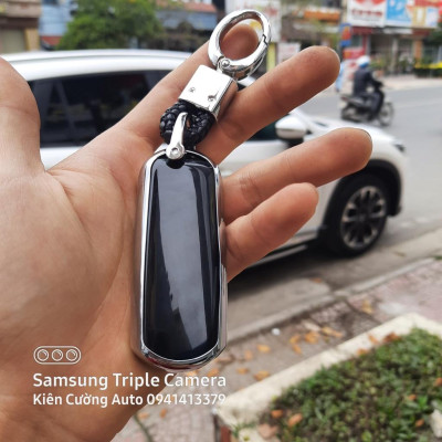 Bao chìa khoá ô tô Mazda 3 nút silicon mạ crom Full hộp