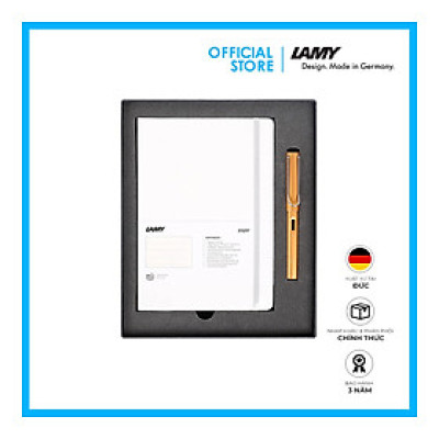 Gift Set Lamy Notebook A5 Softcover White + Lamy Al-Star Bronze - GSNAl0021