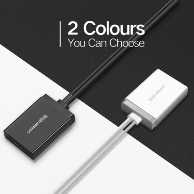 Ugreen UG40213MM106TK 50CM màu Đen Bộ chuyển VGA sang HDMI có trợ nguồn - HÀNG CHÍNH HÃNG