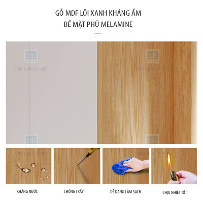 Tủ Vang Gỗ Có Giá Treo Ly Kích Thước 80x35x200cm Thương Hiệu SIB Decor KG53