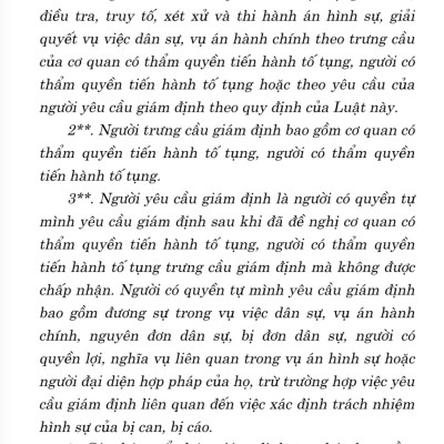Luật Giám định tư pháp (hiện hành) (sửa đổi, bổ sung năm 2018, 2020) 