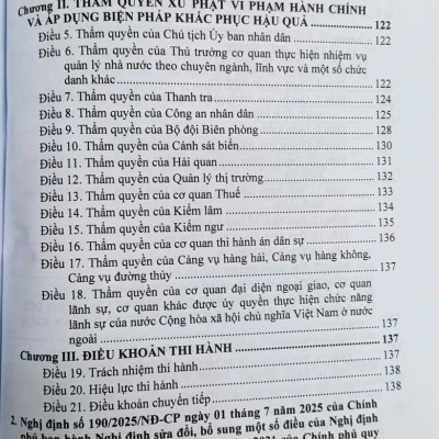 Luật Xử Lý Vi Phạm Hành Chính (sửa đổi, bổ sung năm 2025) các văn bản quy định chi tiết và biện pháp thi hành