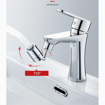 Đầu gắn vòi rửa chén KG47 tăng áp vòi xoay 720 độ lắp vòi nước bồn rửa mặt lavabo 2 chế độ xả, tiết kiệm nước- Hàng chính hãng