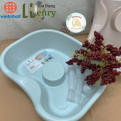 Chậu gội đầu tại giường cho người già, bà bầu, trẻ nhỏ Nhựa Việt Nhật - Hàng chính hãng