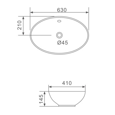 CHẬU LAVABO SỨ NGA CAO CẤP GAPPO  GT309