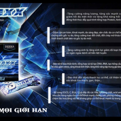 DMAXX thức uống bổ sung vitamin năng lượng có đường DAMODE 98 gói màu xanh mỗi gói 22gr