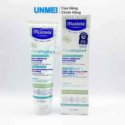 Kem Dưỡng Da Cho Trẻ Sơ Sinh & Em Bé Và Cả Gia Đình Da Chàm Mustela (150ml) Phiên Bản Mới