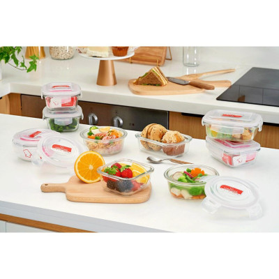 Bộ 2 hộp thủy tinh đựng thực phẩm chịu nhiệt COBA