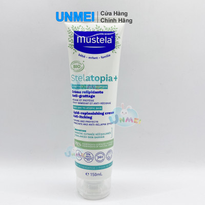 Kem Dưỡng Da Cho Trẻ Sơ Sinh & Em Bé Và Cả Gia Đình Da Chàm Mustela (150ml) Phiên Bản Mới