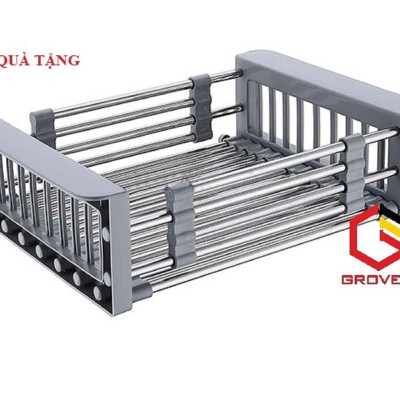 CHẬU RỬA BÁT, CHÉN INOX 2 HỐ CÂN GRBC7843C 