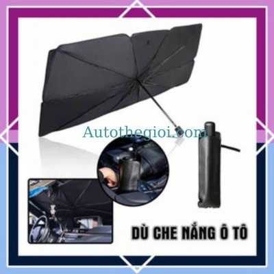 Ô Che Nắng Kính Lái Ô Tô Gấp Gọn -Ô Chống Nóng Kính Trước Xe Hơi -Dù Che Kính Lái Xe Ô Tô Bạc Cách Nhiệt Chống Nắng Tốt