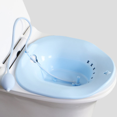 Chậu nhựa cứng kèm vòi xịt tiện lợi xông vùng kín cho bệnh nhân trĩ/ phụ khoa/ phụ nữ sau sinh CNM03