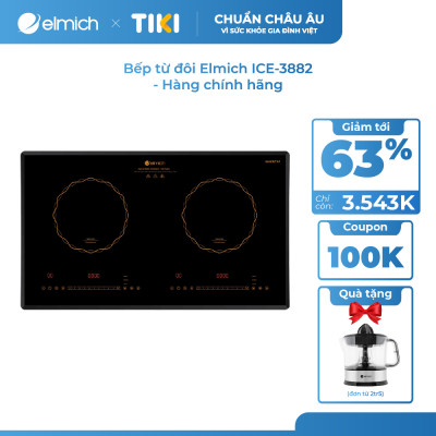Bếp từ đôi Elmich ICE-3882 - Hàng chính hãng