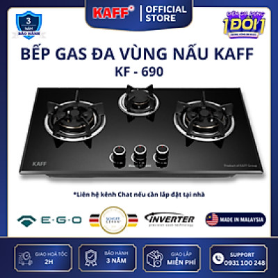 Bếp ga 3 lò KAFF KF-690 - Hàng chính hãng
