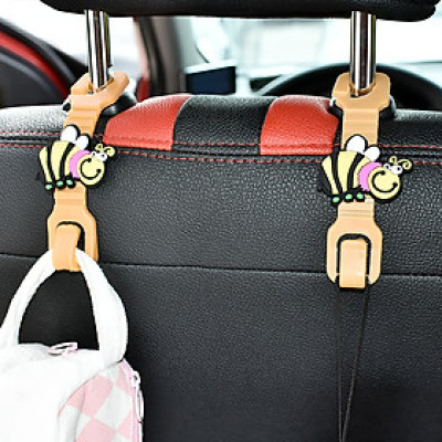 Combo 02 móc dẻo dễ thương treo đồ sau ghế ô tô-Giao ngẫu nhiên