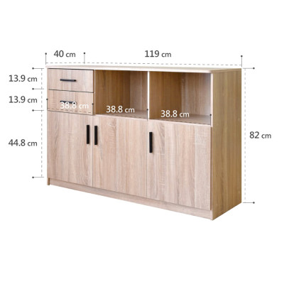 TỦ BẾP ĐỰNG ĐỒ ĐA NĂNG ECOFURNIX GT2119