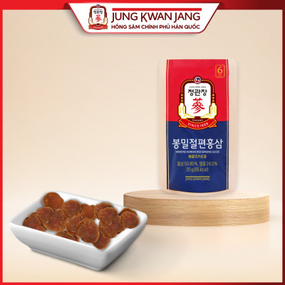 Hồng Sâm tẩm mật ong KGC Jung Kwan Jang (hộp 06 gói)