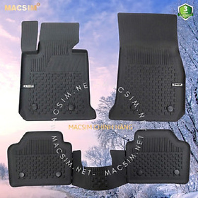 Thảm lót sàn ô tô nhựa TPE Silicon BMW 2 series F22- F23 2014 - 2017 Black Nhãn hiệu Macsim
