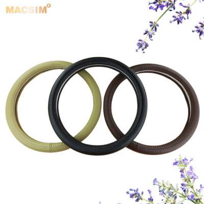Bọc vô lăng cao cấp Macsim mã L618 mới chất liệu da thật - Khâu tay 100% size M