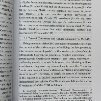 Applicability of jurisconsultorium on the CISG in the Vietnamese judiciary