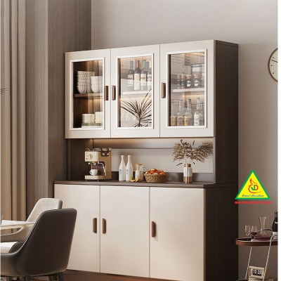 Tủ bếp gia đình gỗ MDF phong cách hiện đại 4TB07 - Nội thất lắp ráp Viendong Adv