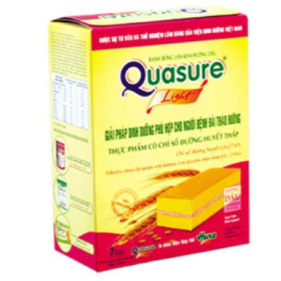 Combo 2 món Quasure dinh dưỡng dành cho người ăn kiêng và đái tháo đường - Bibica quasure dâu 126g/ quasure 140g