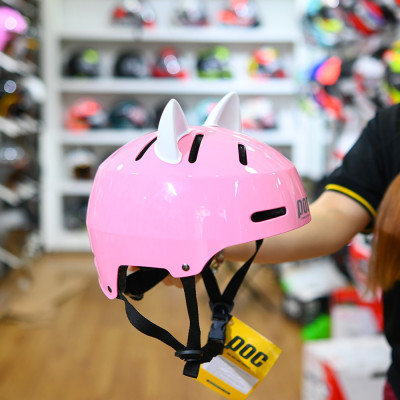 Nón POC Tai Mèo P05 Hồng tặng sticker