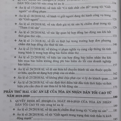 Tuyển Tập 37 Án Lệ Và Các Quyết Định Giám Đốc Thẩm Của Tòa Án Nhân Dân Tối Cao Về Hình Sự, Dân Sự, Kinh Tế, Lao Động