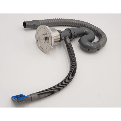 Bộ xả chậu rửa chén 1 hộc, kèm rốn xả Inox 110mm Eurolife EL-BXC 03 (Xám)