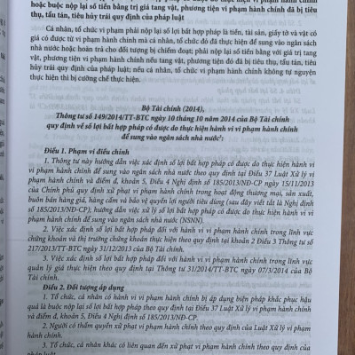 Chỉ dẫn tra cứu và áp dụng pháp luật về xử lý vi phạm hành chính  (được sửa đổi, bổ sung năm 2020) - Quyển 1 và Quyển 2