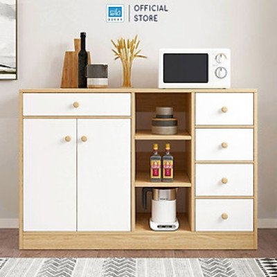 Tủ Gỗ Đa Năng Để Đồ Nhà Bếp, Phòng Ăn Thương Hiệu SIB Decor KG28
