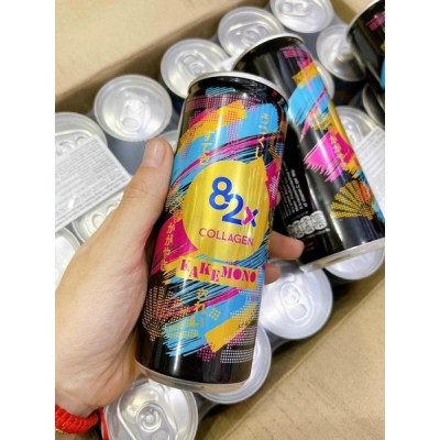 82X Nước uống giải khát đẹp da Kakemono 245ml/lon ( Thùng 24 lon ).