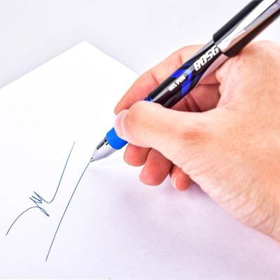 Bút Gel 2 Đầu Bi Bizner Cao Cấp Biz-Gel23 - Mực Xanh