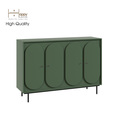[Happy Home Furniture] SWEETY, Tủ đựng đồ 4 cửa mở - chân sắt, 140cm x 40cm x 95cm ( DxRxC), TCM_062