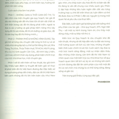 NHẬN DIỆN ĐÔ THỊ VIỆT NAM ĐƯƠNG ĐẠI – Câu chuyện Quy hoạch – Kiến trúc - Ngô Viết Nam Sơn – PhanBook