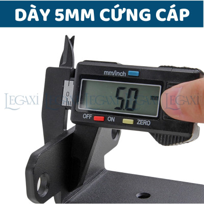 Bộ 2 giá đỡ kệ chữ T dày 5mm, pát sắt đỡ kệ gỗ, ke treo tủ tường, decor trang trí Legaxi