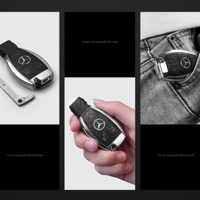 Ốp bảo vệ chìa khóa dành cho xe Mercedes-Benz GLC-Class, E-Class, C-Class 2018 TPU cao cấp