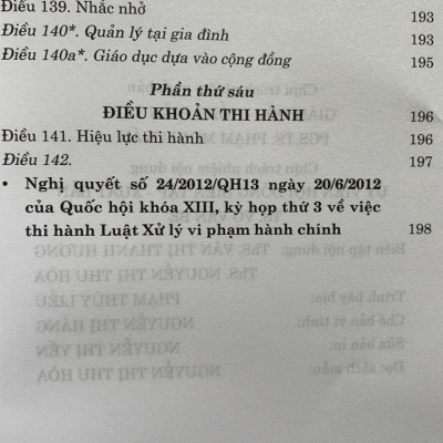 Luật Xử Lý Vi Phạm Hành Chính ( hiện hành )( Sửa đổi, bổ sung năm 2020 )