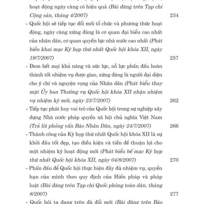 Quốc Hội trong tiến trình đổi mới đáp ứng yêu cầu xây dựng, hoàn thiện nhà nước pháp quyền xã hội chủ nghĩa ở Việt Nam - bản in 2024