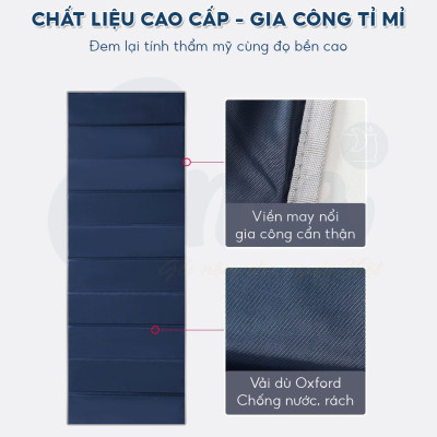 Đệm ngủ trưa văn phòng gấp gọn EMA loại cao cấp dày 1cm - tặng kèm túi đựng