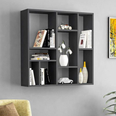 Kệ sách treo tường gỗ công nghiệp hiện đại SMLIFE Witecore