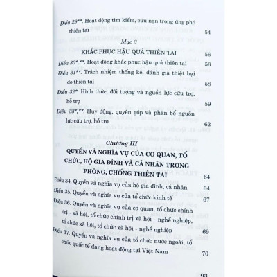 Sách - Luật Phòng, Chống Thiên Tai (Hiện Hành) (Sửa Đổi, Bổ Sung Năm 2020, 2023) - NXB Chính Trị Quốc Gia