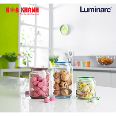 Hũ Thủy Tinh Luminarc Rondo Blue 500ML - J1848